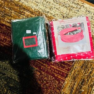 Red and Green Storage Bags